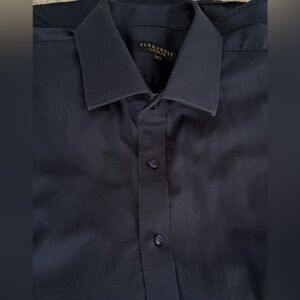 Alexandre London 100% Cotton Navy Blue Men’s Dress Shirt